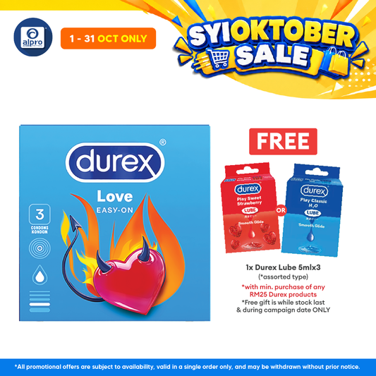 Durex Love Easy-on Condom 3s