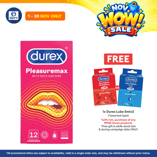Durex Pleasuremax Easy-on Condom 12s
