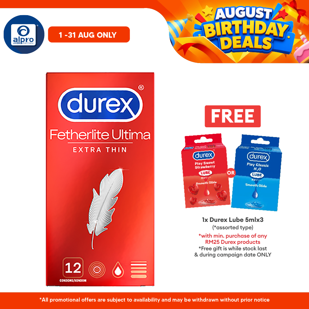 Durex Fetherlite Ultima (52mm) Condom 12s Durex