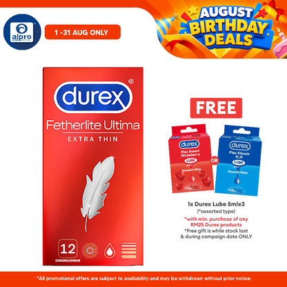 Durex Fetherlite Ultima (52mm) Condom 12s Durex