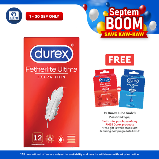 Durex Fetherlite Ultima (52mm) Condom 12s Bonlife