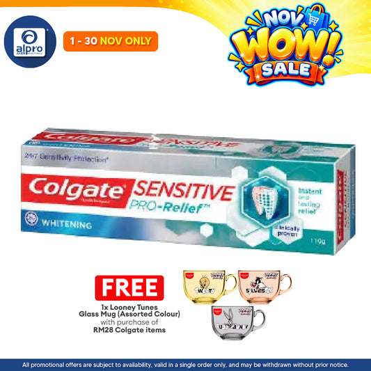 Colgate Sensitive Pro-relief+whitening 75ml/110g