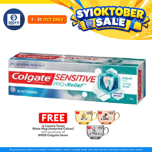 Colgate Sensitive Pro-relief+whitening 75ml/110g