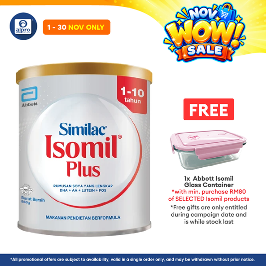 Abbott Isomil Plus Children's Soy Milk Formula 850g | For Age 1-10 Years Old
