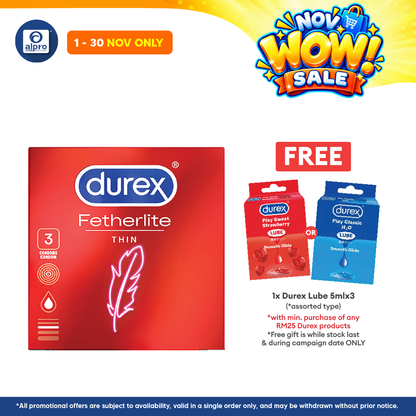 Durex Fetherlite Easy-on Condom (3's)