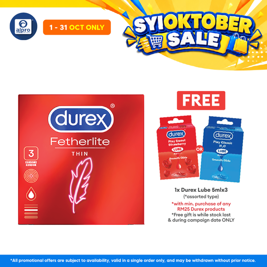 Durex Fetherlite Easy-on Condom (3's)