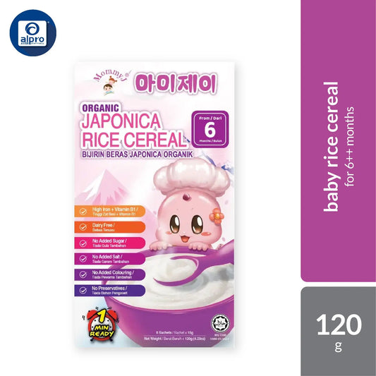 Mommy J Baby Organic Japonica Rice Cereal 120g MOMMY J