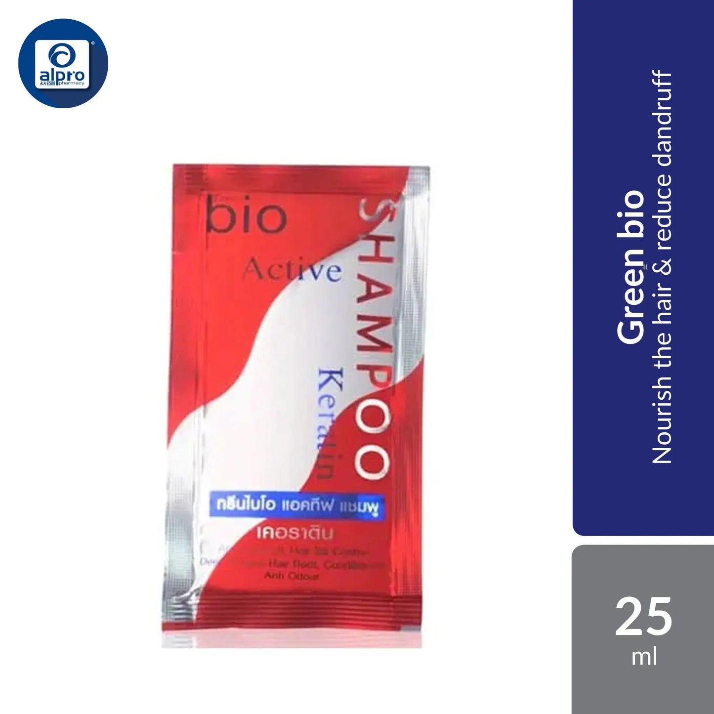 Green Bio Active Keratin Shampoo Sachet 25ml 1s Green Bio