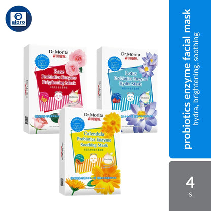 Dr.Morita Probiotic Enzyme Hydra Facial Mask Series | 4s, Variants Type Dr.Morita