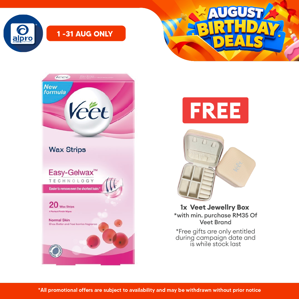 Veet Facial Wax Strip 20s Veet