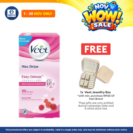 Veet Facial Wax Strip 20s