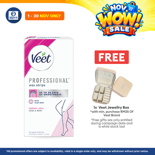 Veet Cold Wax Strip Legs Normal Skin 20s