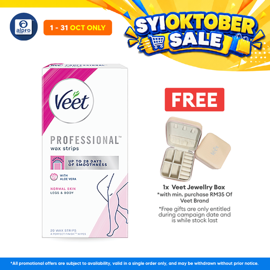 Veet Cold Wax Strip Legs Normal Skin 20s