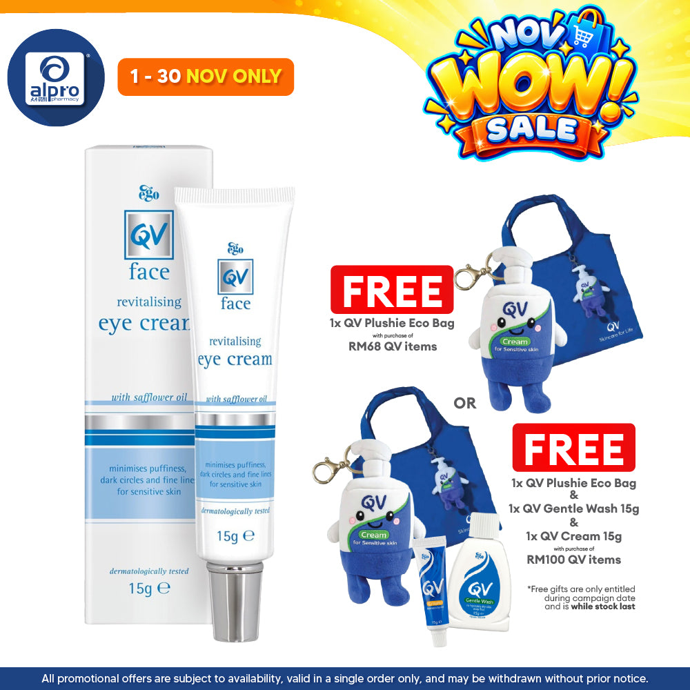 QV Face Revitalising Eye Cream 15g | Reduce Puffiness & Dark Circles