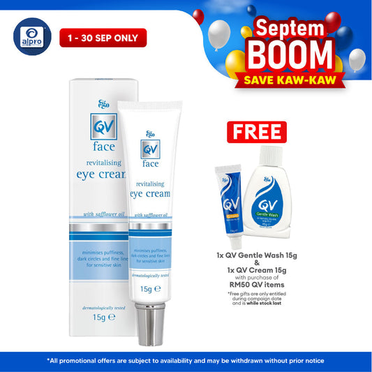 QV Face Revitalising Eye Cream 15g | Reduce Puffiness & Dark Circles QV