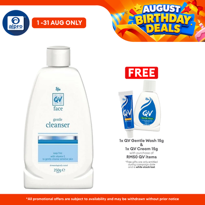 Ego QV Face Gentle Cleanser With Vitamin E 250ml | Rehydrate Skin QV