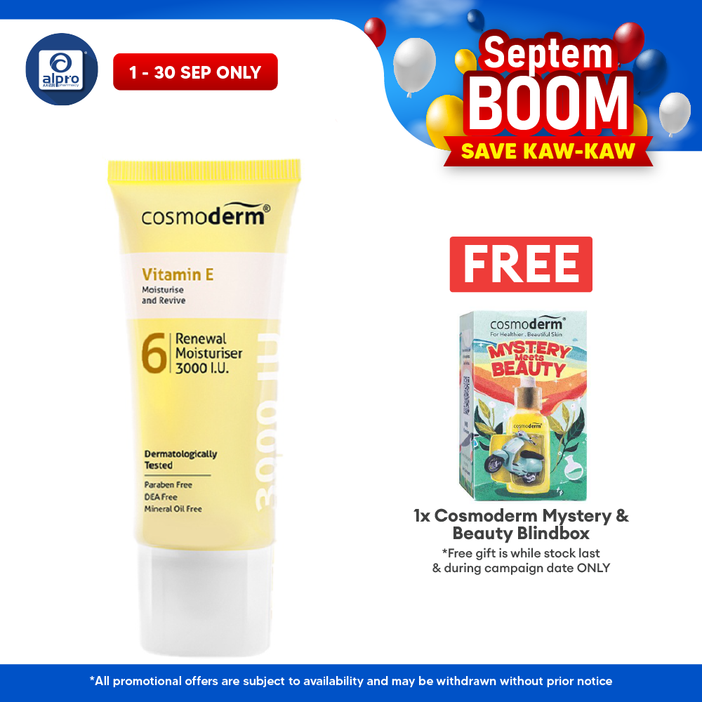Cosmoderm Vitamin E Renewal Moisturizer 3000i.u. 50g Cosmoderm