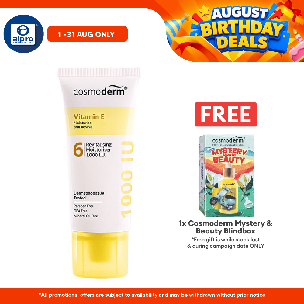 Cosmoderm Vitamin E Revitalising Moisturizer 1000iu 50g Cosmoderm