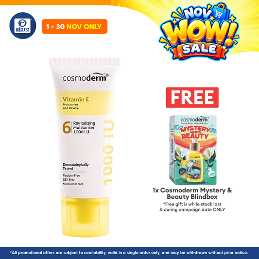 Cosmoderm Vitamin E Revitalising Moisturizer 1000iu 50g