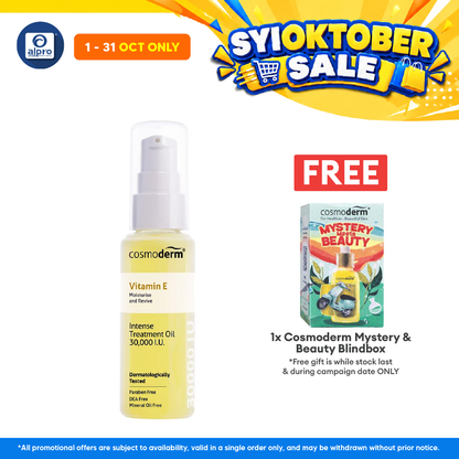 Cosmoderm Vitamin E Oil 30000 IU 30ml | Reduce Skin Appearance