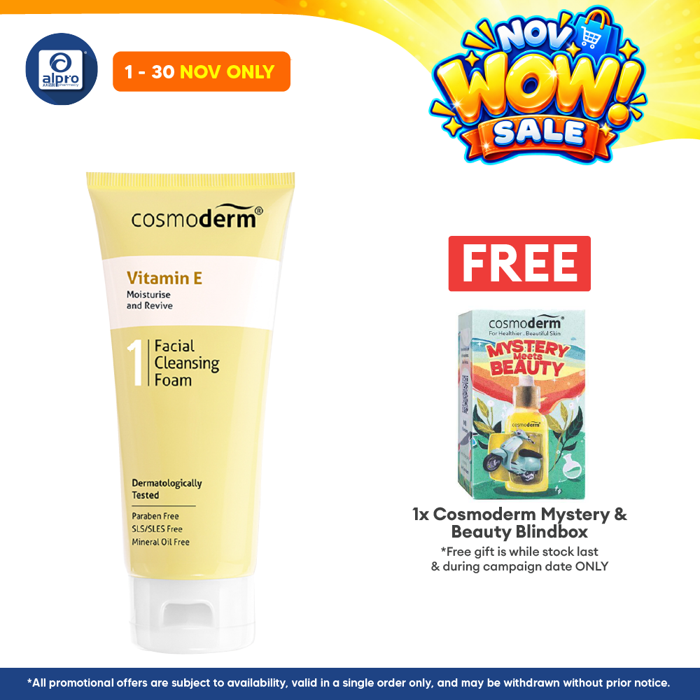 Cosmoderm Vitamin E Facial Cleansing Foam 125ml