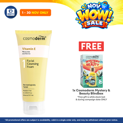 Cosmoderm Vitamin E Facial Cleansing Foam 125ml