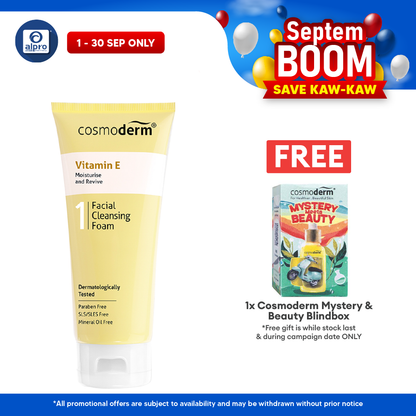 Cosmoderm Vitamin E Facial Cleansing Foam 125ml Cosmoderm