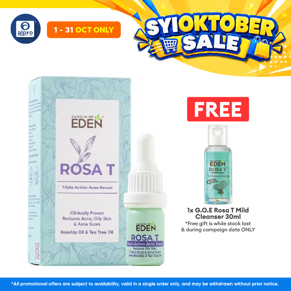 Garden Of Eden Rosa T Acne Serum 5ml | Helps Clear Acne Scar