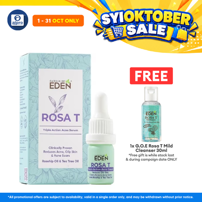Garden Of Eden Rosa T Acne Serum 5ml | Helps Clear Acne Scar