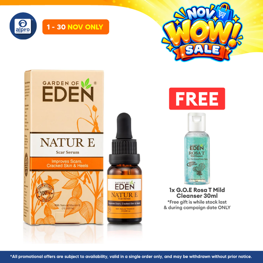 Garden Of Eden Natur E Scar Serum 5ml | Protects Skin Cells