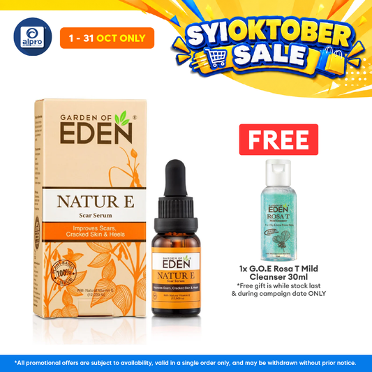 Garden Of Eden Natur E Scar Serum 5ml | Protects Skin Cells