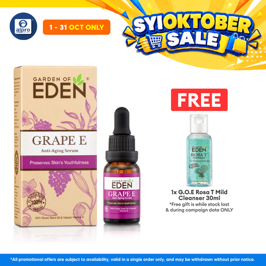 Garden of Eden Grape E Anti-Aging Serum 15ml | Reduce Wrinkles & Fine Line