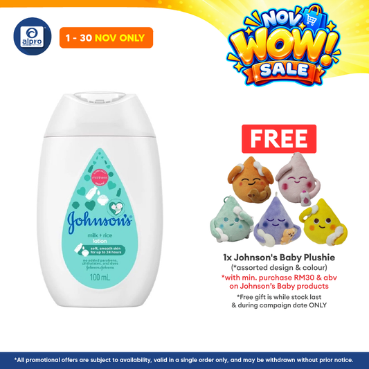 Johnsons Baby Milk + Rice Lotion 100ml