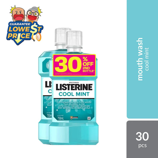 Listerine Cool Mint 2x750ml | Gives Lasting Fresh Breath Listerine