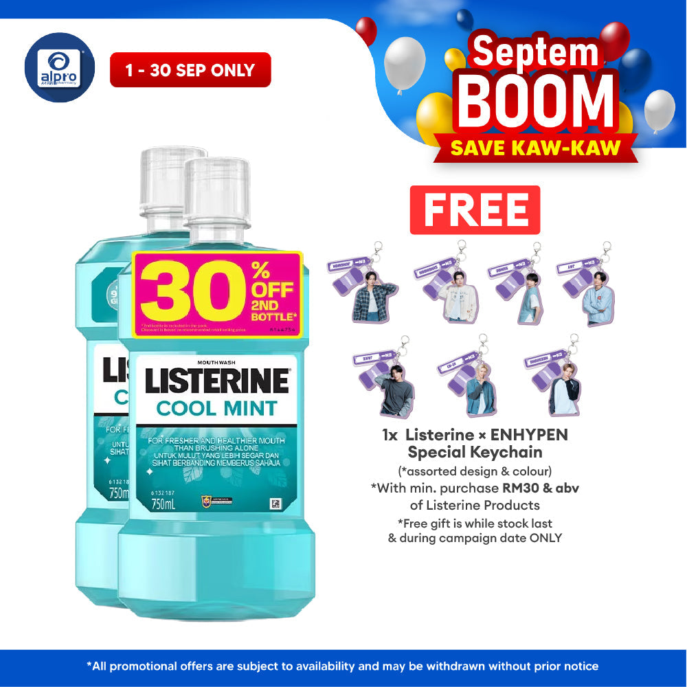 Listerine Cool Mint 2x750ml | Gives Lasting Fresh Breath Listerine