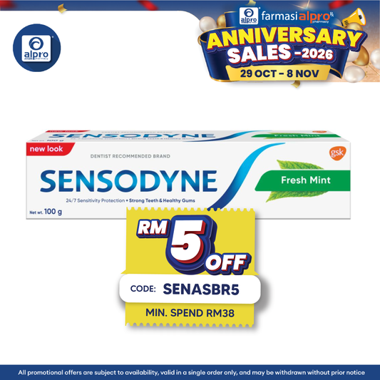Sensodyne Freshmint 100g | Build Protection Against Sensitivity