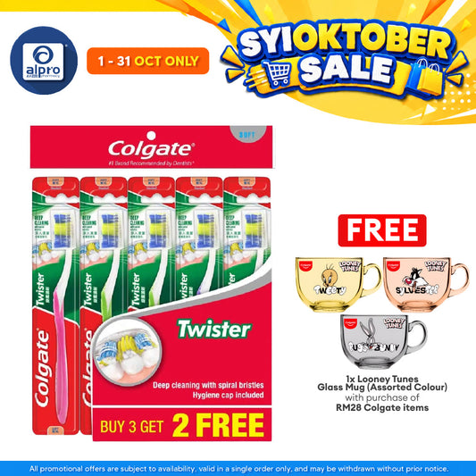 Colgate Toothbrush Twister Fresh Soft 5s