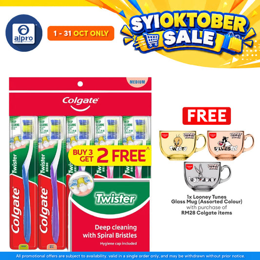 Colgate Toothbrush Twister Fresh Medium 5s
