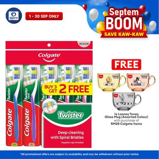 Colgate Toothbrush Twister Fresh Medium 5s Colgate