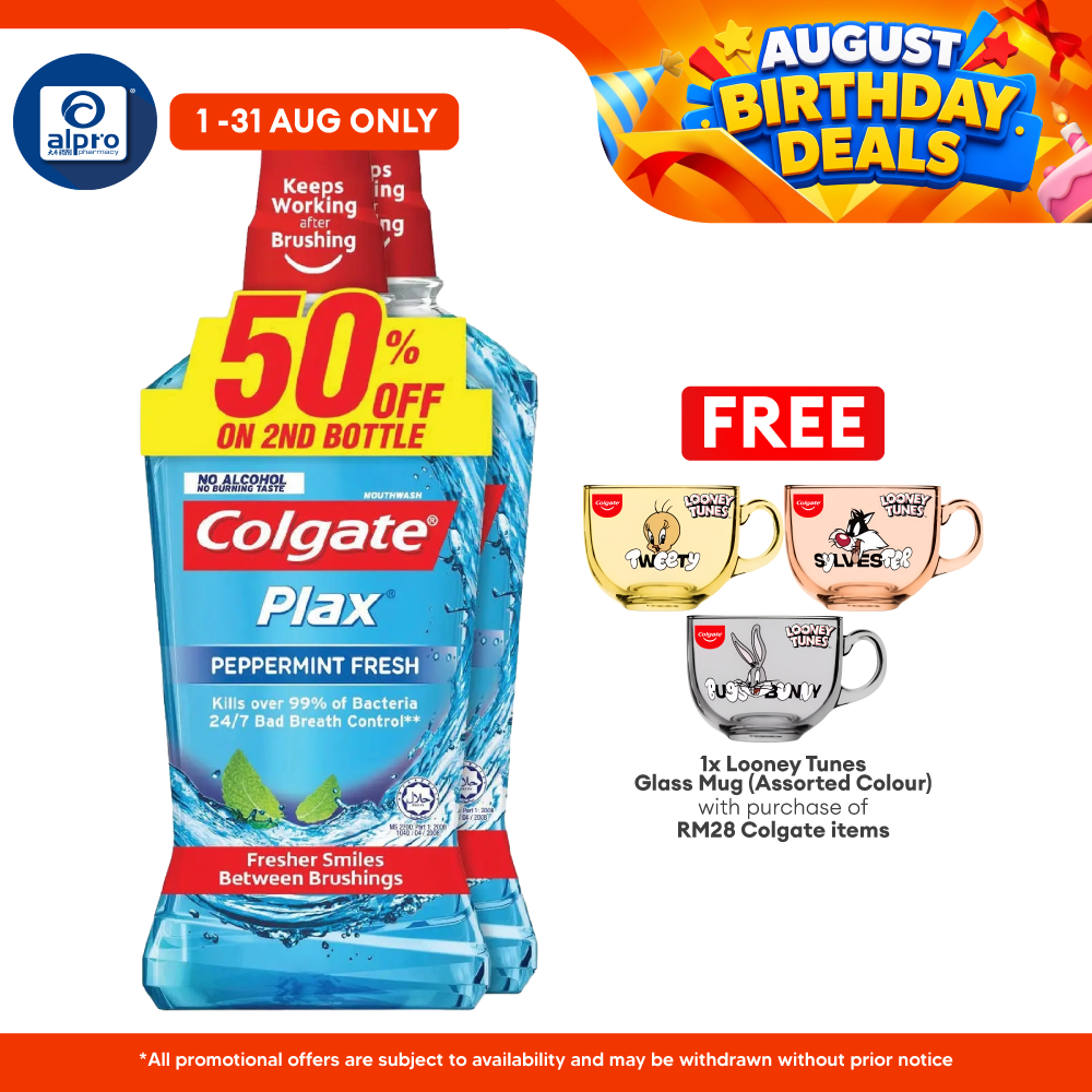 Colgate Plax Peppermint 750ml 2s Colgate