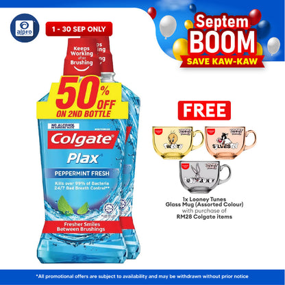 Colgate Plax Peppermint 750ml 2s Colgate