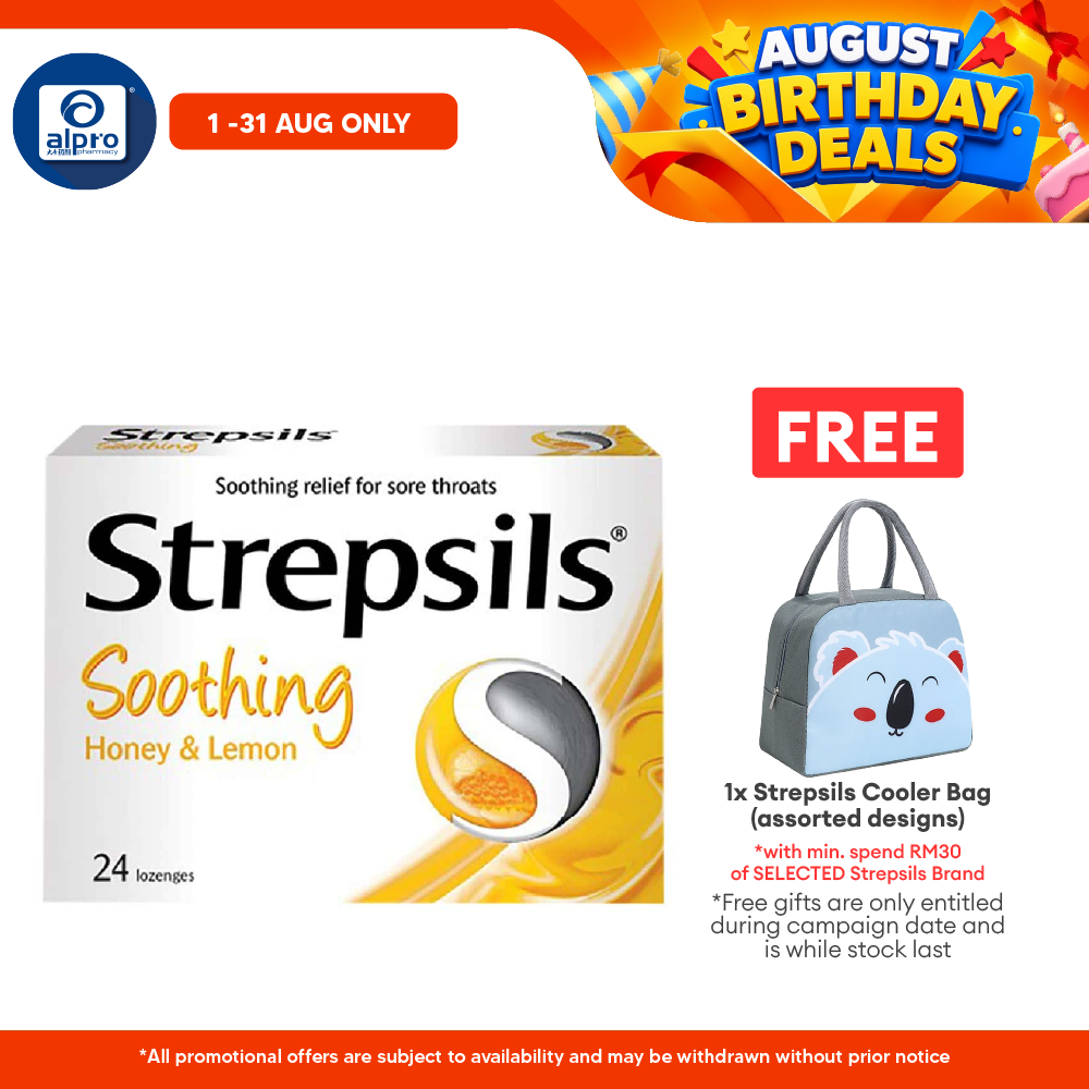 Strepsils Soothing Honey & Lemon 24s Strepsils