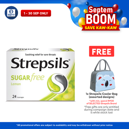Strepsils Lemon Sugar Free 24s | Symptomatic Mouth and Throat Relief