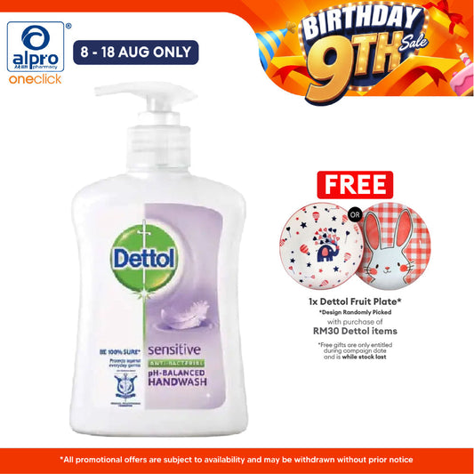 Dettol Sensitive Anti Bacterial Handwash (250ml) Dettol