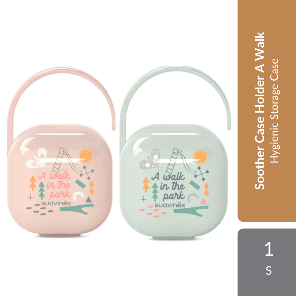 Suavinex Soother Case Holder A Walk 1s | Hygienic Storage Case For Keeping Soother Clean & Protected Suavinex