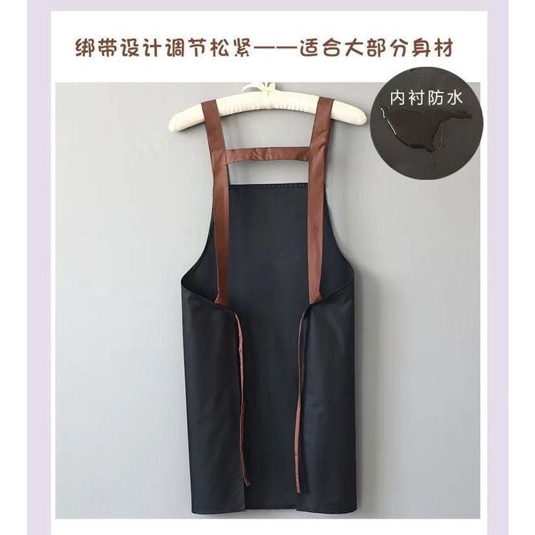 [Group Buy Delivery Starts: 9/12/2025]  Oil-Proof Kitchen Apron 1s (Sky Blue/Black/Green) Group Buy
