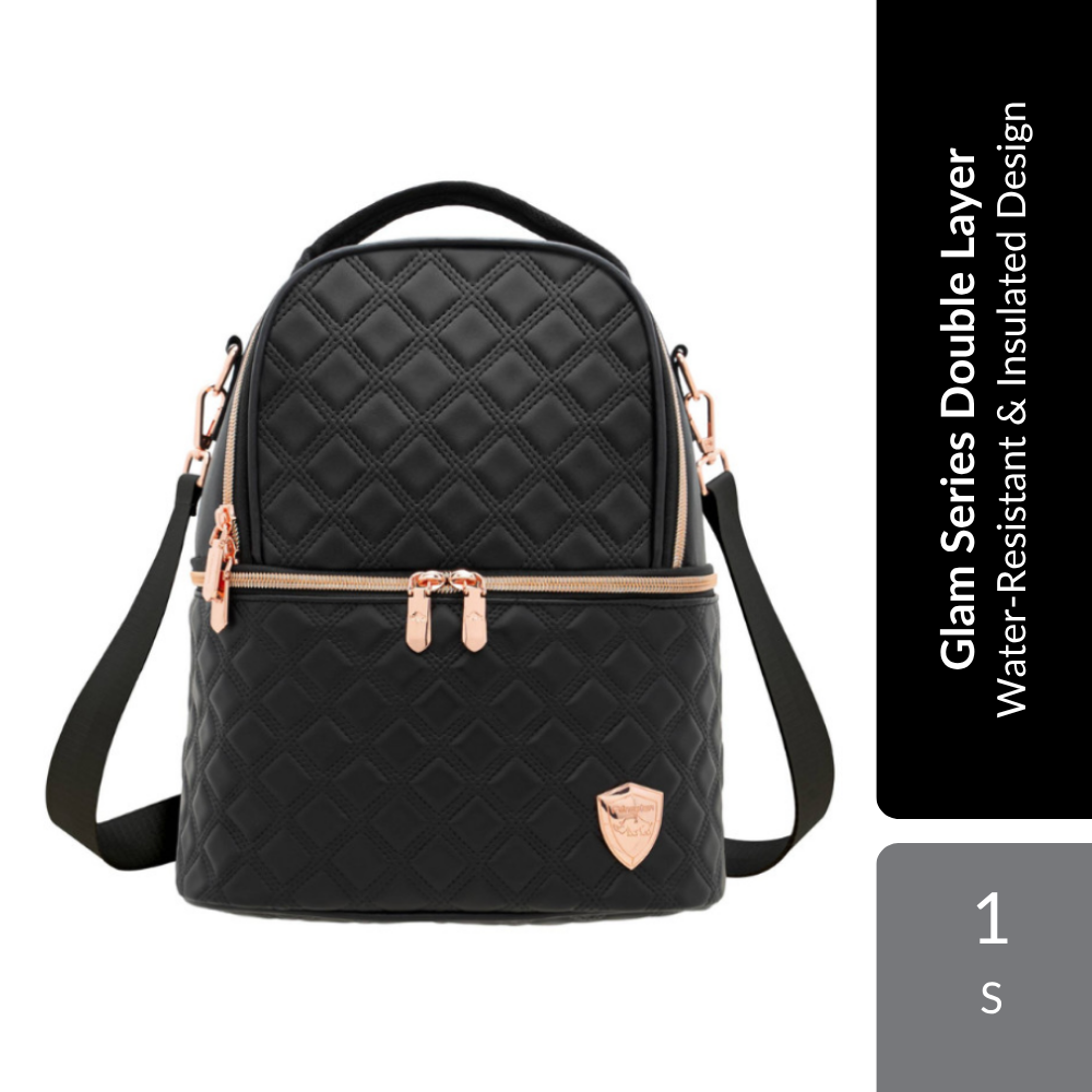 Princeton Glam Series Double Layer Cooler Bag 1s | Water-Resistant & Insulated Design For Long-Lasting Cooling Alpro Baby