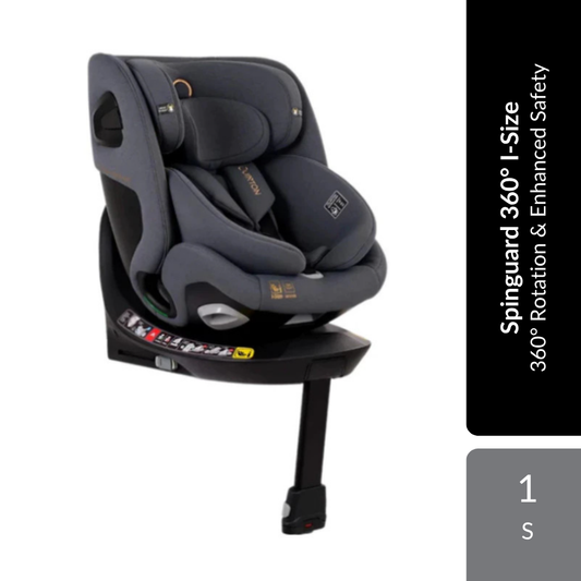 Quinton Spinguard 360° I-Size Baby Car Seat 1s | 360° Rotation & Enhanced Safety Quinton