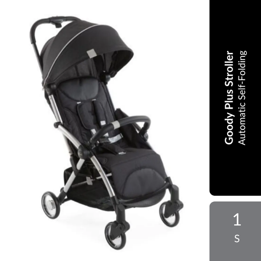 Chicco Goody Plus Stroller 1s | Automatic Self-Folding & Lightweight Design Chicco