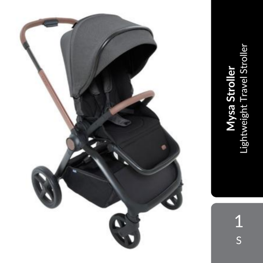 Chicco Mysa Stroller 1s | Lightweight Foldable Travel Stroller Chicco
